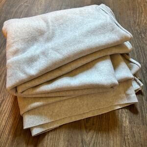 Gray Fleece Fabric Light Grey 60" Wide 2.5 yards Sewing Crafting